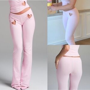 NWT NEW SKIMS Cherry Blossom Heart Cutout Leggings